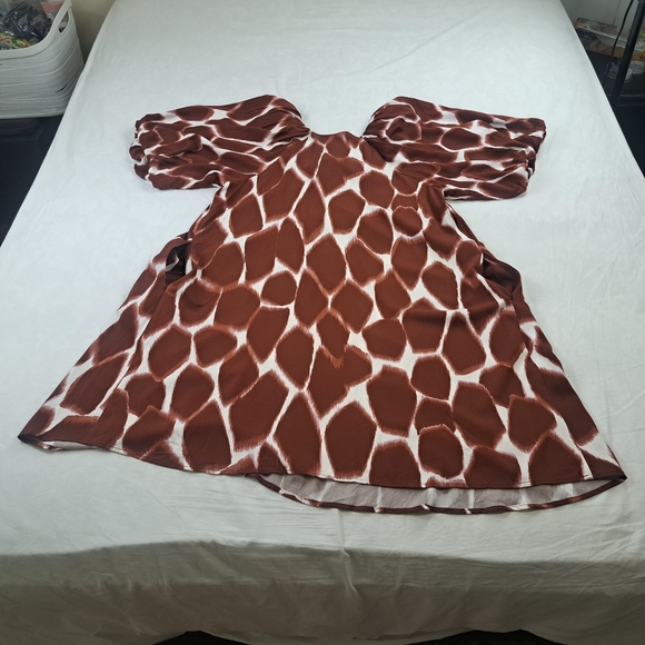 Anthropologie Corey Lynn Calter Giraffe Tunic Dress Size L - Picture 13 of 13